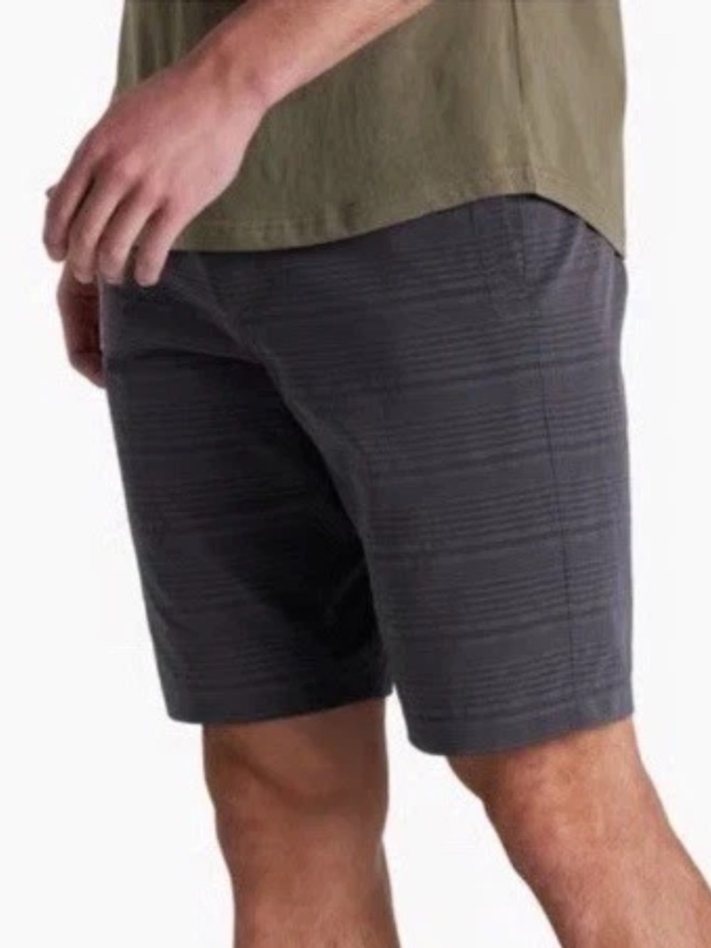 Kuhl Shorts Men 32 Upriser Perforated Ultra-Light Mesh 7” Gray Quick-Dry $99